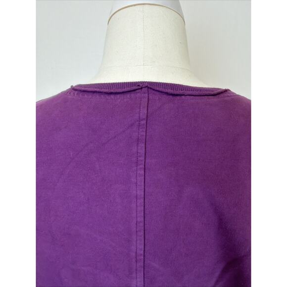 NWT Kleen Purple Long Sleeve Kangaroo Pocket High Low Tunic Top #0727 SZ SMALL - Picture 7 of 9